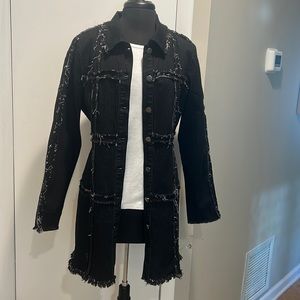 A.Z.I. 3/4 denim coat.